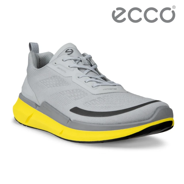 eccoecco BIOM 2.2 M 健步透氣輕盈休閒運動鞋 男鞋(水泥灰/金黃色 83075460925)