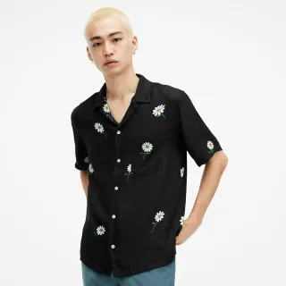 【ALLSAINTS】DAISICAL 人造絲寬鬆短袖夏威夷雛菊印花襯衫 MS548Z(舒適版型)