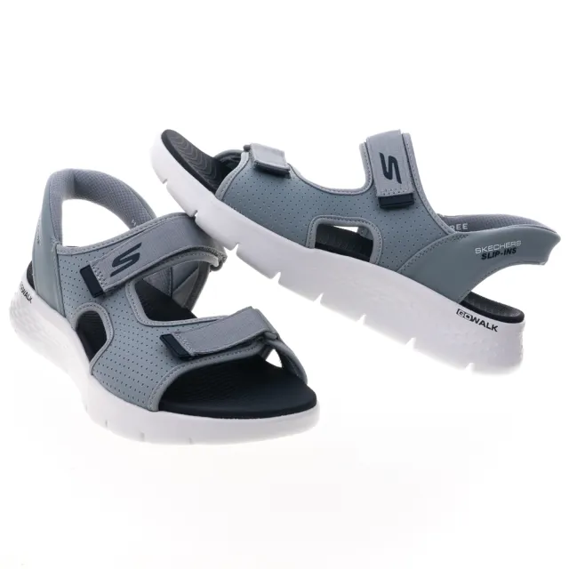 【SKECHERS】男鞋 健走系列涼拖鞋 瞬穿舒適科技 GO WALK FLEX SANDAL(229210GYNV)