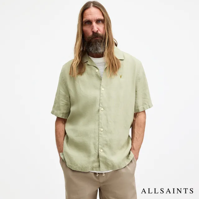 【ALLSAINTS】AUDLEY 寬鬆公羊頭骨短袖夏威夷襯衫 M016SA(舒適版型)