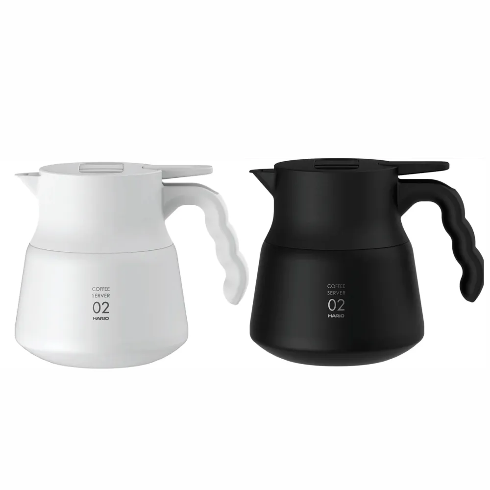 【HARIO】V60不鏽鋼咖啡保溫壺PLUS 600ml / VHSN-60(黑色 白色任選)