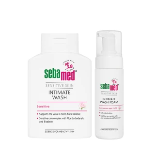 【SEBAMED 施巴】護潔泡泡慕斯150ml+護潔露pH3.8-200ml(總代理)