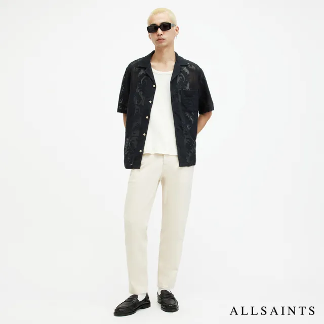 【ALLSAINTS】CERRITO 寬鬆鉤針透光短袖夏威夷襯衫 MS501Z(舒適版型)