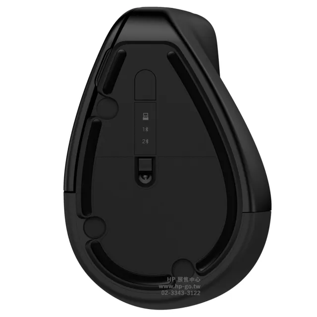 【HP 惠普】925 Ergonomic Vertical Mouse人體工學垂直滑鼠(6H1A5AA/USB-C充電/無線、藍牙連接/5個自訂鍵)