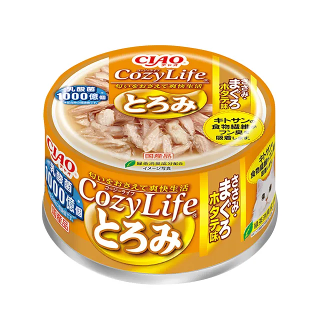 【CIAO】CozyLife乳酸菌罐 -80g(箱入 貓罐 3種口味 給貓咪清爽的生活)