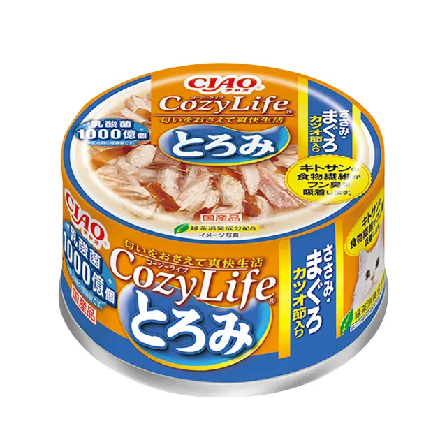 【CIAO】CozyLife乳酸菌罐 -80g(箱入 貓罐 3種口味 給貓咪清爽的生活)