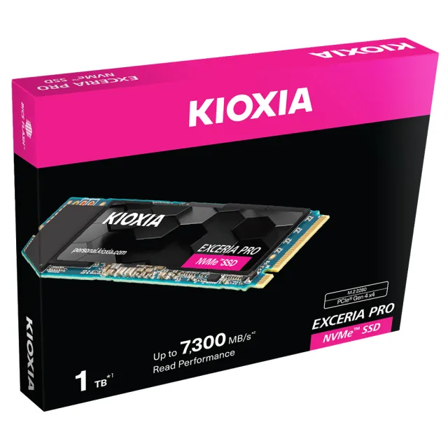 【KIOXIA  鎧俠】Exceria Pro SSD M.2 2280 PCIe NVMe 1TB Gen4x4(LSE10Z001TG8)