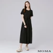 【MOMA】日系簡約優雅長洋裝(深灰色)