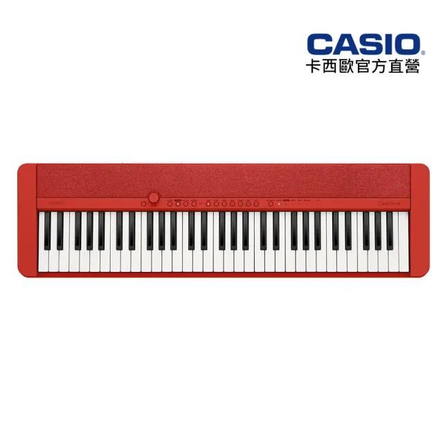 【CASIO 卡西歐】原廠直營61鍵標準電子琴(CT-S1RD-P5紅色)