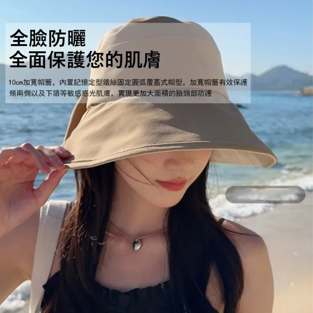 【Gordi】蝴蝶結百搭防曬遮陽帽 時尚大帽簷防曬帽 夏季戶外漁夫帽