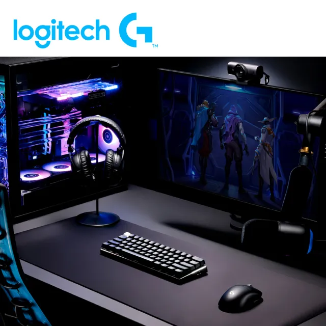 【Logitech G】PRO X 觸感軸職業機械式60%電競鍵盤(黑)