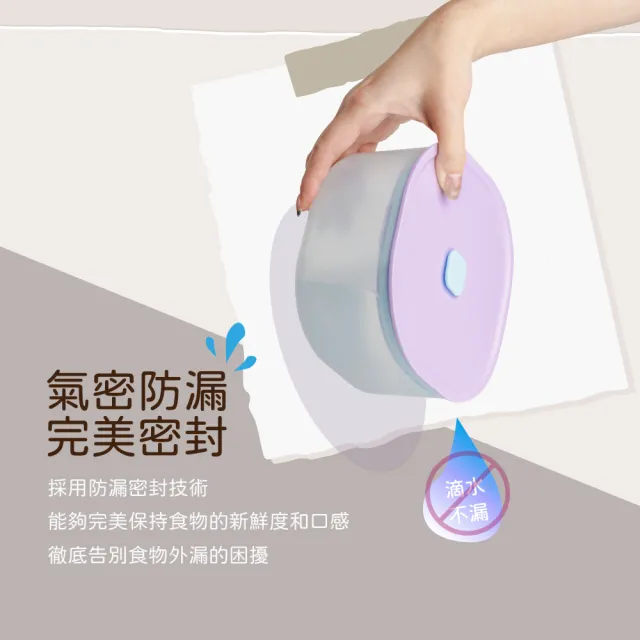 【ZING】Color 日日保鮮盒 1000ml 三色任選(可微波 氣密式保鮮盒)
