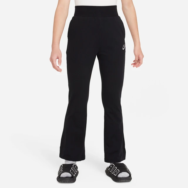 NIKE 耐吉 長褲 童裝 大童 女童 運動褲 G NSW FLARE PANT JSY LBR 黑 FN8591-010