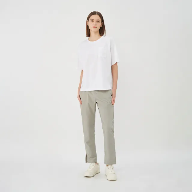 【GIORDANO 佐丹奴】女裝防潑水日常機能錐形褲 All Day Pants系列(16 淺灰)