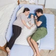 【gunite】多功能落地式防摔沙發嬰兒床/陪睡床0-6歲四件組 床墊+床圍+止滑墊+床邊吊飾(多色可選)