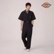 【Dickies】男款黑色33999抗皺材質經典短袖連身工作服｜DK011765BLK