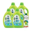 【全植媽媽】洗衣液體皂1800gx4+贈泡舒洗碗精600g(兩款任選/USDA綠色產品認證)