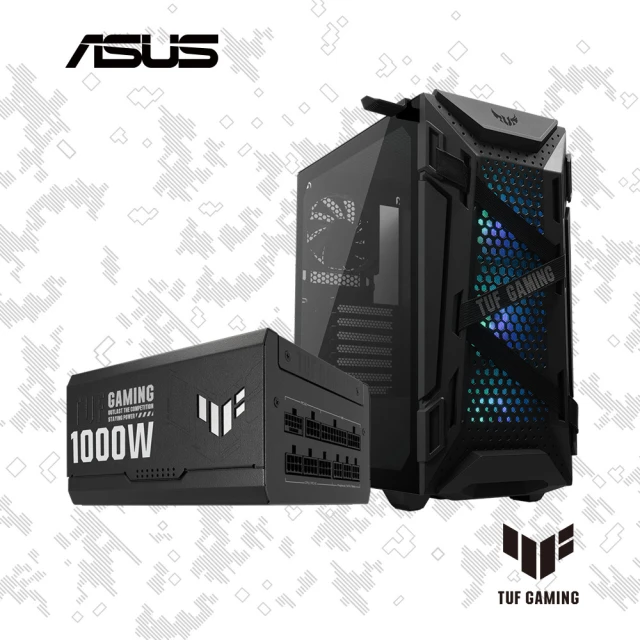 【ASUS 華碩】機殼+1000W★TUF GT301電競機殼+1000W ATX3.0 金牌電源供應器