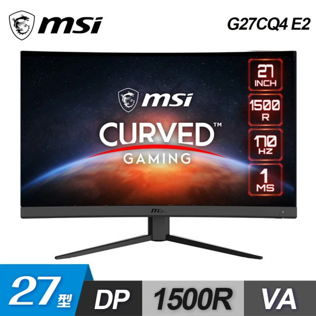 MSI 微星 G2422C 24型 VA曲面電競螢幕 推薦