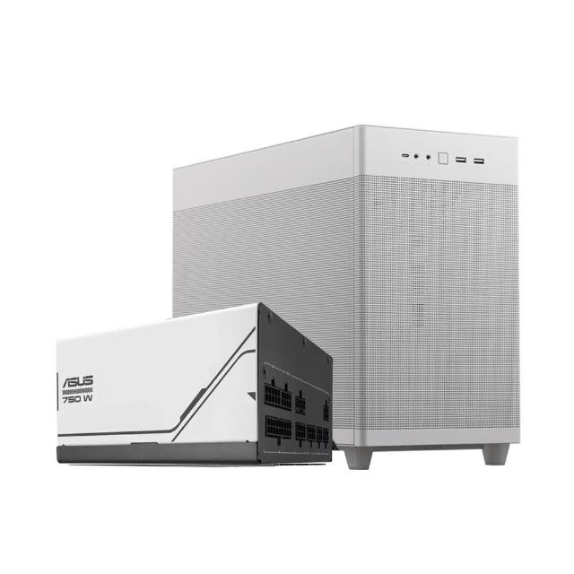 【ASUS 華碩】機殼+750W★AP201 ASUS PRIME電腦機殼(白)+AP-750G 電源供應器(機殼+電源)