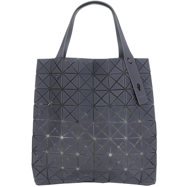 ISSEY MIYAKE 三宅一生 BAOBAO 霧面方格8x8肩背/手提包(黑色/小)