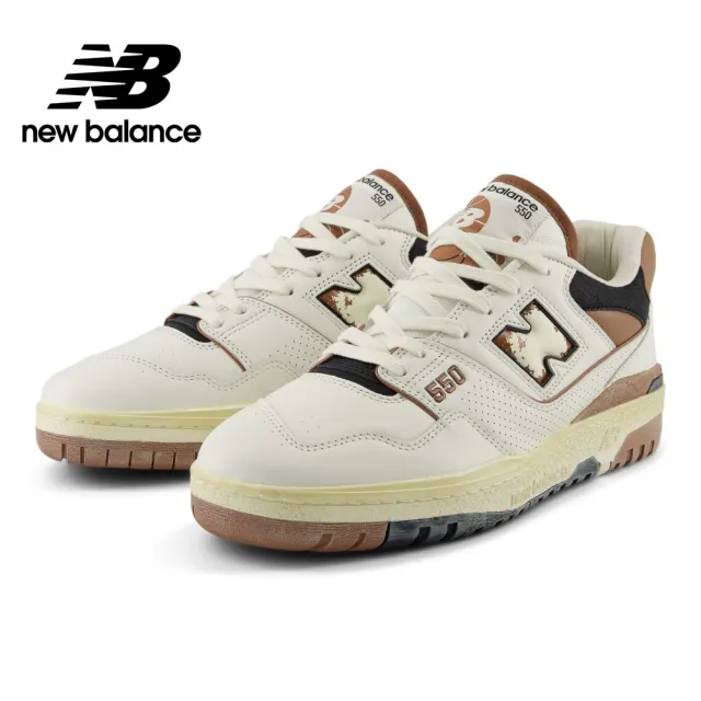 【NEW BALANCE】NB 復古鞋/運動鞋_男鞋/女鞋_仿舊米白棕_BB550VGC-D