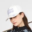 【LE COQ SPORTIF 公雞】高爾夫系列 女款白色大LOGO印花防水透氣雨帽/棒球帽 QLT0J130