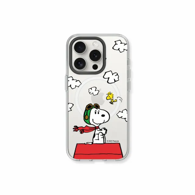 【RHINOSHIELD 犀牛盾】iPhone 13系列 Clear MagSafe兼容 磁吸透明手機殼/史努比-小小飛行員(Snoopy)