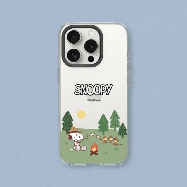 【RHINOSHIELD 犀牛盾】iPhone 13系列 Clear透明防摔手機殼/史努比-露營趣(Snoopy)