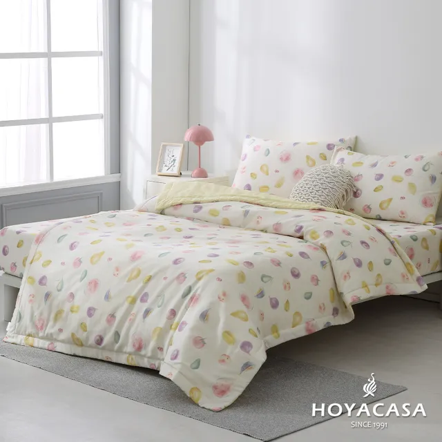 【HOYACASA  禾雅寢具】100%萊賽爾天絲涼被-蜜汁果漾(單人150x180cm)