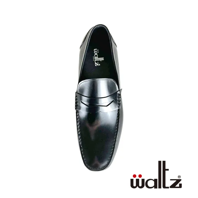 【Waltz】英倫 真皮樂福鞋 豆豆鞋 皮鞋(4W612127-02 華爾滋皮鞋)