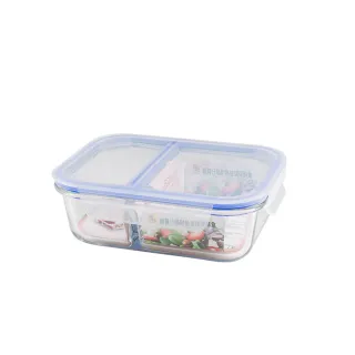 【CookPower 鍋寶】分隔耐熱玻璃保鮮盒1020ml(BVG-1021)