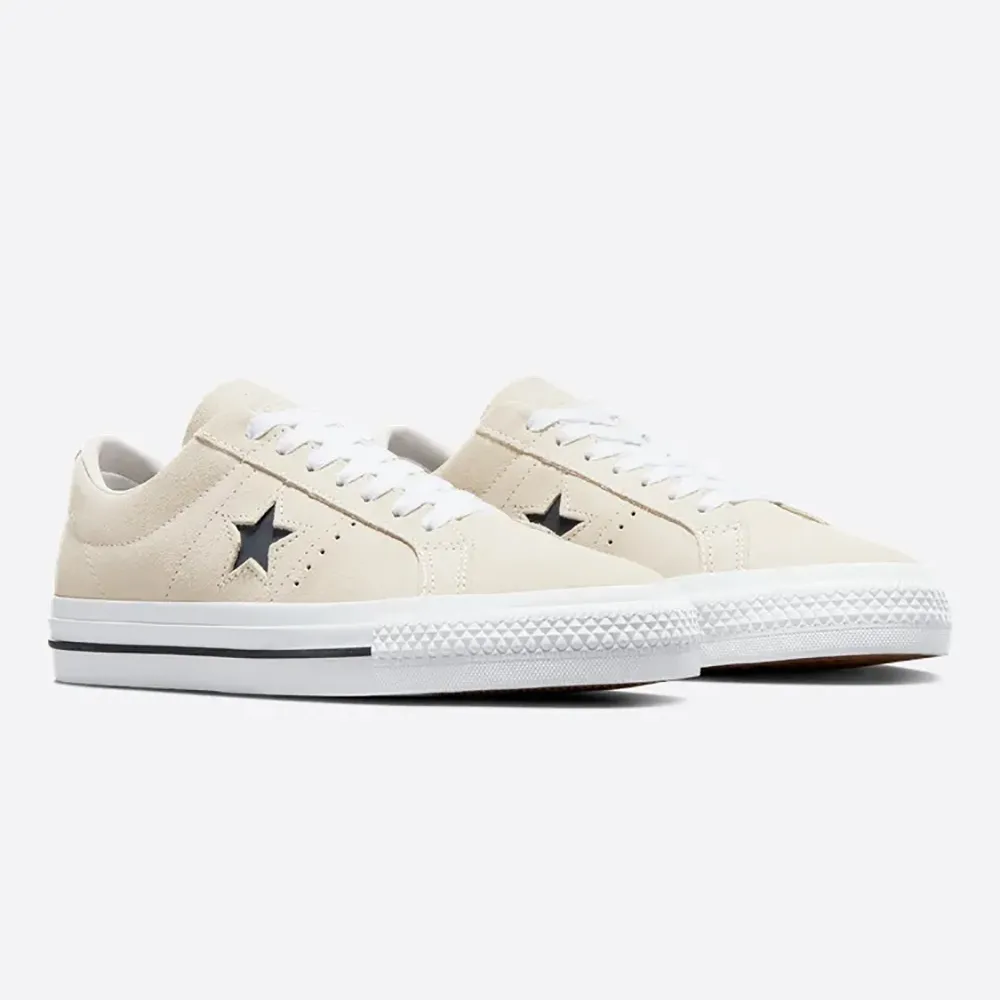 【CONVERSE】ONE STAR PRO OX 低筒 休閒鞋 滑板鞋 男鞋 女鞋 米白(172950C)