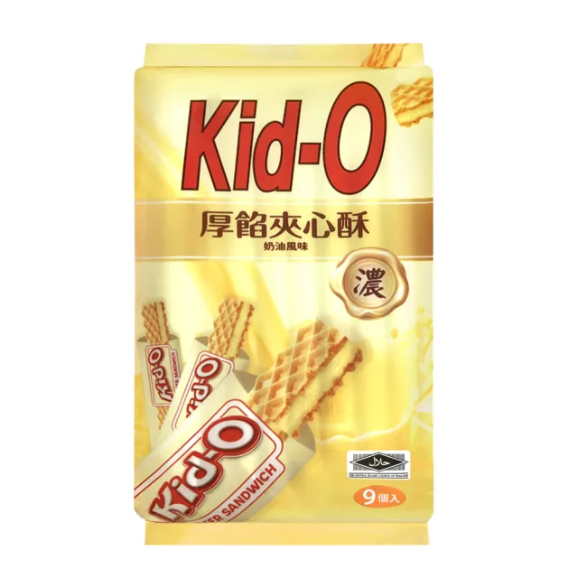 【KID-O】厚餡夾心酥分享包171g-任選(奶油/巧克力/草莓)