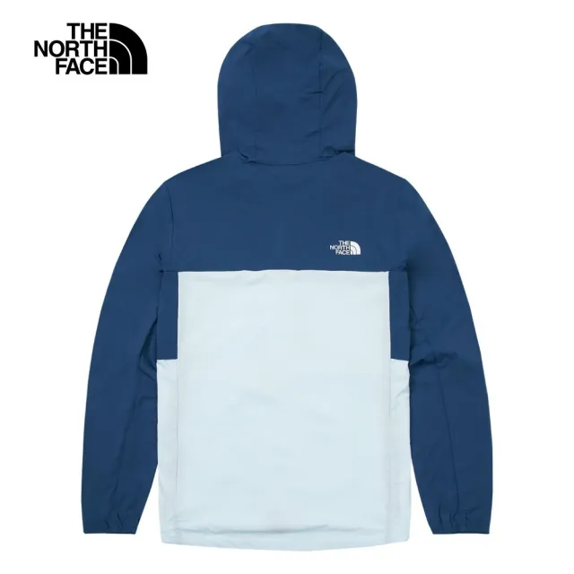 【The North Face】TNF 風衣外套 拼接涼感防曬 M SUN CHASE WIND JACKET - AP 男 藍(NF0A87VYTOU)