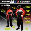 【天德牌】R6側開式背包版兩件式風雨衣(升級版 YKK防水拉鍊)