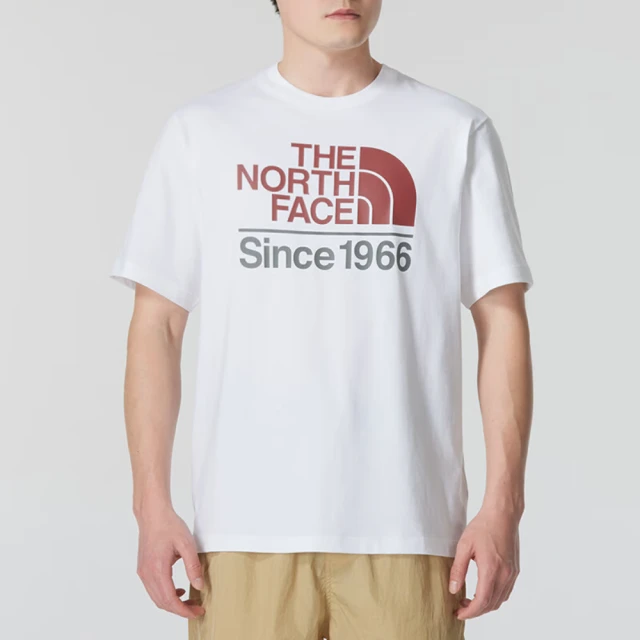 The North Face 上衣 男款 短袖上衣 運動 M THE NORTH FACE 1966 LOGO SS TEE 白 NF0A88G3FN4