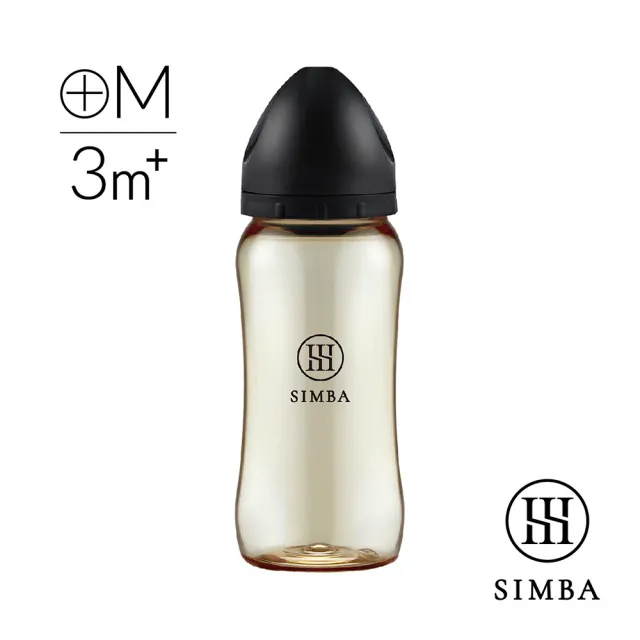 【Simba 小獅王辛巴官方直營】蘊蜜鉑金PPSU寬口防脹氣奶瓶360ml(全齡適用)