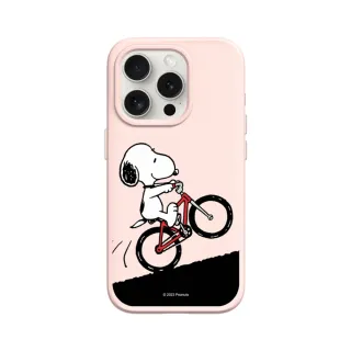 【RHINOSHIELD 犀牛盾】iPhone 13系列  SolidSuit背蓋手機殼/史努比-騎腳踏車(Snoopy)