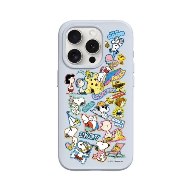 【RHINOSHIELD 犀牛盾】iPhone 15系列  SolidSuit背蓋手機殼/史努比-夏日活動(Snoopy)