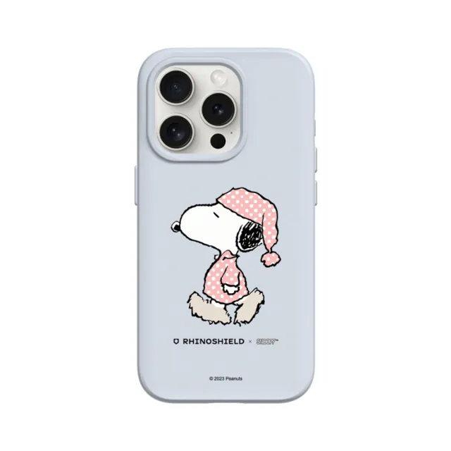 【RHINOSHIELD 犀牛盾】iPhone 15系列  SolidSuit背蓋手機殼/史努比-Snoopy Go to sleep(Snoopy)