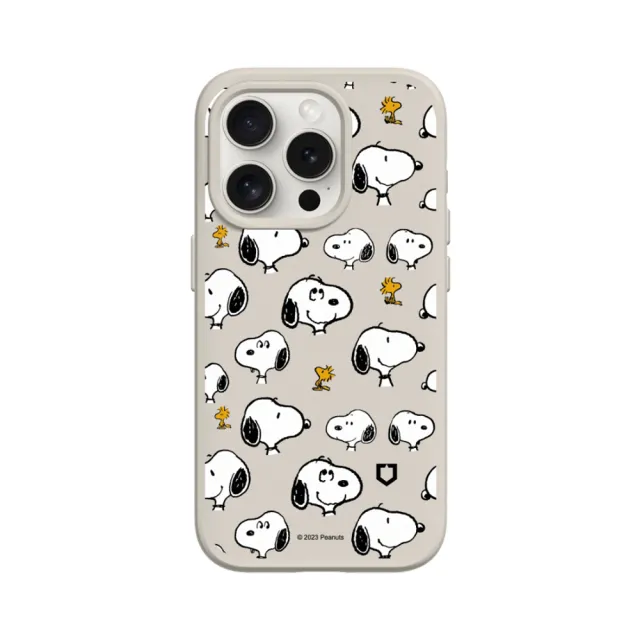 【RHINOSHIELD 犀牛盾】iPhone 13系列  SolidSuit背蓋手機殼/史努比-Sticker-Snoopy&胡士托(Snoopy)