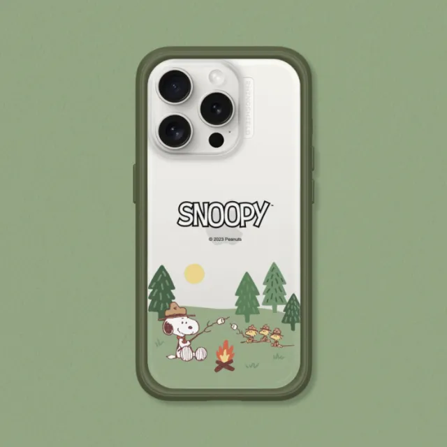 【RHINOSHIELD 犀牛盾】iPhone 15系列  Mod NX手機殼/史努比-露營趣(Snoopy)