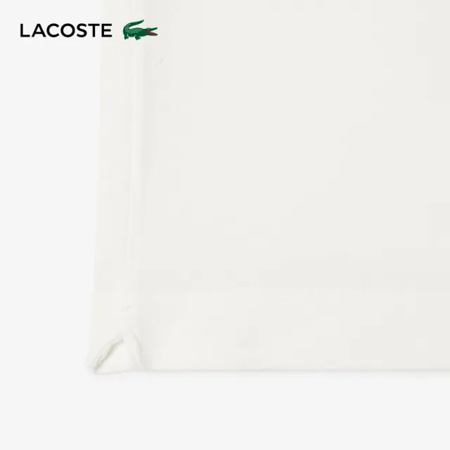 【LACOSTE】男裝-撞色滾邊短袖Polo衫(白色)