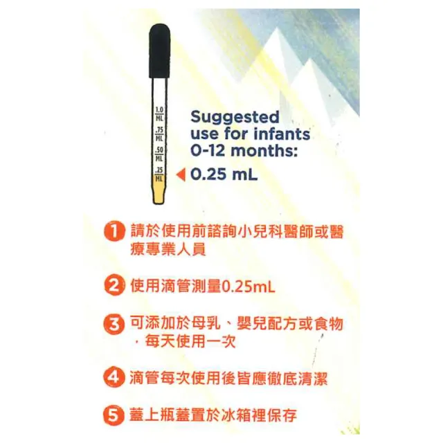 【NORDIC NATURALS 北歐天然】貝比D 液體維生素D3滴劑(22.5ml/瓶)