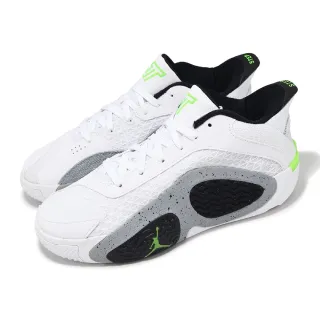 【NIKE 耐吉】籃球鞋 Jordan Tatum 2 GS 大童 女鞋 白 黑 Legacy 抓地 運動鞋(FJ6459-100)