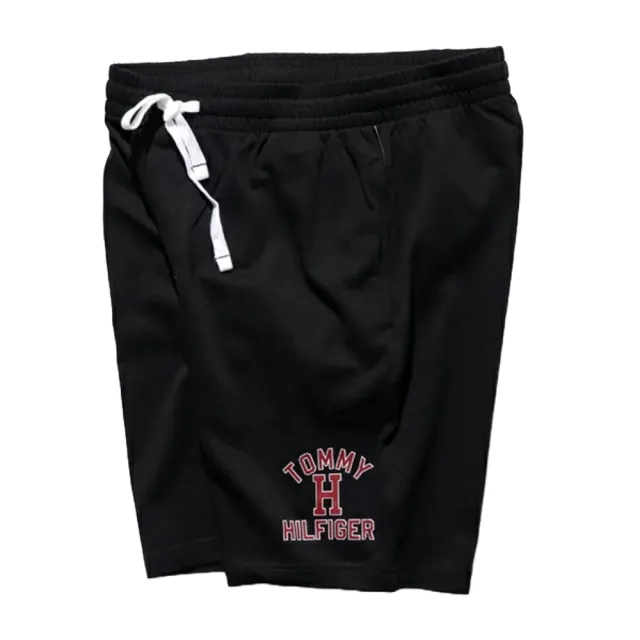 【Tommy Hilfiger】Tommy Hilfiger 腰部抽繩 休閒短褲 運動短褲 膝上褲(穿起來超級舒服)