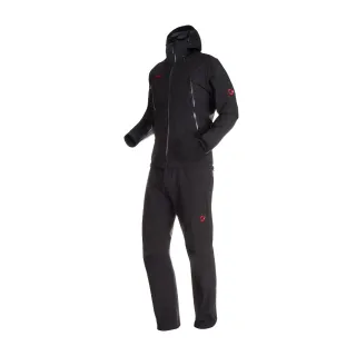 【Mammut 長毛象】CLIMATE Rain -Suit AF Men 日系防水套裝 黑色 男款 #1010-26552