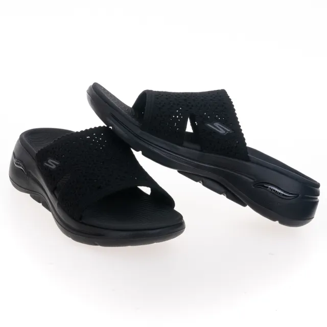 【SKECHERS】女鞋 健走系列涼拖鞋 GO WALK ARCH FIT SANDAL(140832BBK)
