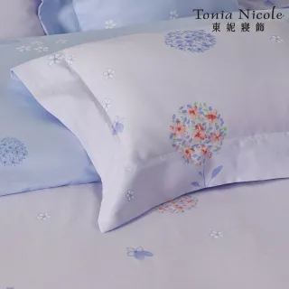 【Tonia Nicole 東妮寢飾】活動品-環保印染100%精梳棉兩用被床包組-春日圓舞曲(雙人)